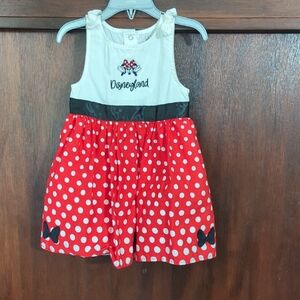 Disney Red Polka Dot Kids Dress